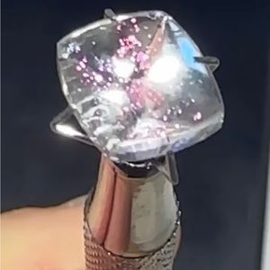 Super Rare Pink Fire Covellite in Quartz Loose Gem